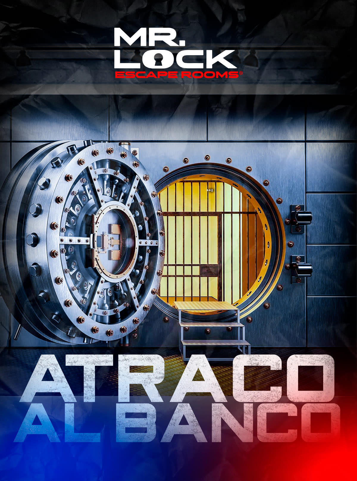 Póster de la sala Atraco al Banco de Mr. Lock
